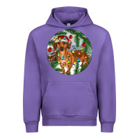 Tulip Dachshund Christmas Tree Urban Hoodie - RanaPortraitStore