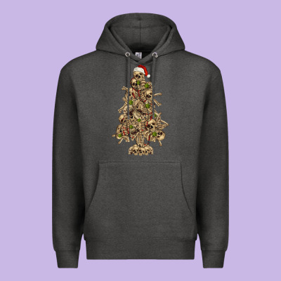 Skeleton Christmas Tree Premium Hoodie Designed By Ranaportraitstore