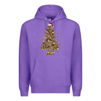 Purple Skeleton Christmas Tree Premium Hoodie - RanaPortraitStore