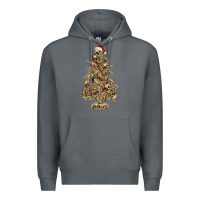 Rock Skeleton Christmas Tree Premium Hoodie - RanaPortraitStore