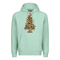 Seafoam Skeleton Christmas Tree Premium Hoodie - RanaPortraitStore