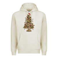Oatmeal Heather Skeleton Christmas Tree Premium Hoodie - RanaPortraitStore