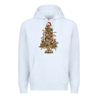 White Skeleton Christmas Tree Premium Hoodie - RanaPortraitStore