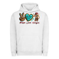 Pigment Lunar Rock peace love cowgirl Urban Hoodie - texasbilliewilder