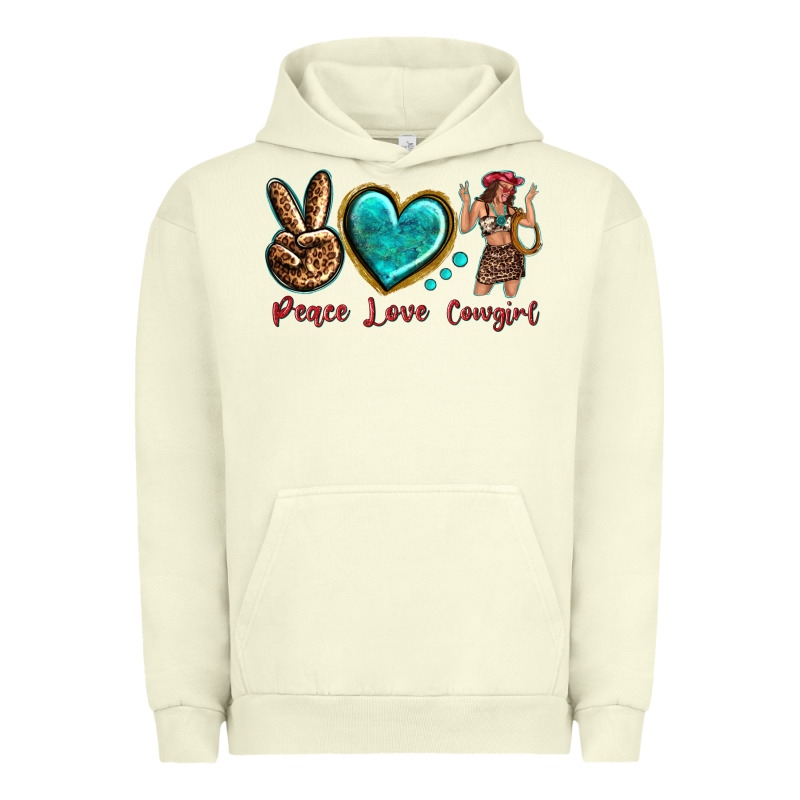 Peace Love Cowgirl Urban Hoodie by texasbilliewilder | Teevron
