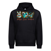 Black peace love freebird Urban Hoodie - texasbilliewilder
