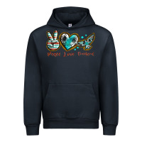 Navy peace love freebird Urban Hoodie - texasbilliewilder