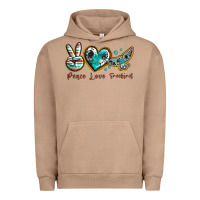Pigment Burro peace love freebird Urban Hoodie - texasbilliewilder