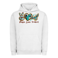 Pigment Lunar Rock peace love freebird Urban Hoodie - texasbilliewilder