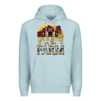 Blue Mist life is better on the farm with barn Premium Hoodie - texasbilliewilder