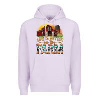 Lilac life is better on the farm with barn Premium Hoodie - texasbilliewilder