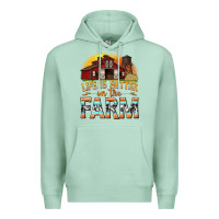 Seafoam life is better on the farm with barn Premium Hoodie - texasbilliewilder