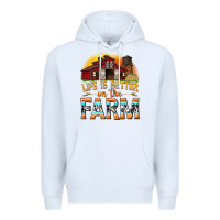 White life is better on the farm with barn Premium Hoodie - texasbilliewilder