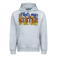 Heather Grey that s my sister on that court Urban Hoodie - Zillion Design Studio