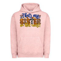 Pigment Salmon that s my sister on that court Urban Hoodie - Zillion Design Studio