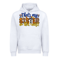 White that s my sister on that court Urban Hoodie - Zillion Design Studio