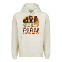 Oatmeal Heather life is better on the farm with barn Premium Hoodie - texasbilliewilder