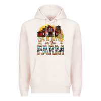 Pale Pink life is better on the farm with barn Premium Hoodie - texasbilliewilder