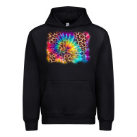 Black leopard tie dye background Urban Hoodie - Zillion Design Studio