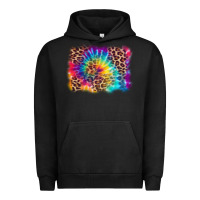 Pigment Black leopard tie dye background Urban Hoodie - Zillion Design Studio