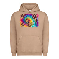 Pigment Burro leopard tie dye background Urban Hoodie - Zillion Design Studio