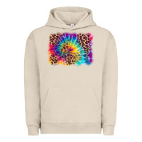 Pigment French Oak leopard tie dye background Urban Hoodie - Zillion Design Studio
