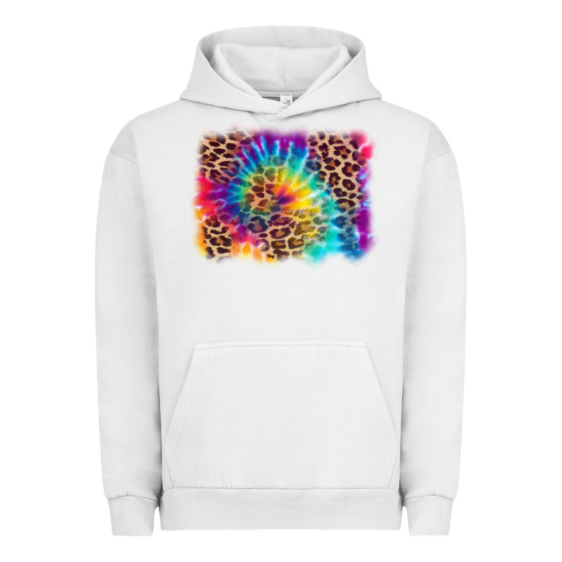 Leopard Tie Dye Background Urban Hoodie by Zillion Design Studio | Teevron