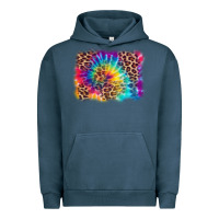 Pigment Midnight Navy leopard tie dye background Urban Hoodie - Zillion Design Studio