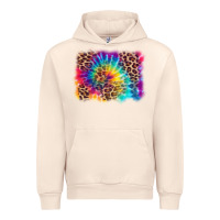 Sandshell leopard tie dye background Urban Hoodie - Zillion Design Studio