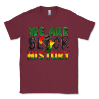 Burgundy we are black history Classic Tee - FaDigitalArtStudio