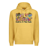 Antique Gold don't stop believin' hold on to that feeling Premium Hoodie - Zillion Design Studio