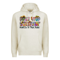 Oatmeal Heather don't stop believin' hold on to that feeling Premium Hoodie - Zillion Design Studio