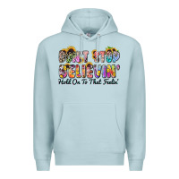 Blue Mist don't stop believin' hold on to that feeling Premium Hoodie - Zillion Design Studio