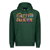 Sports Green don't stop believin' hold on to that feeling Premium Hoodie - Zillion Design Studio