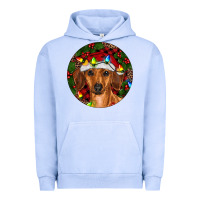 Pigment Grape Ice Christmas Dachshund Urban Hoodie - RanaPortraitStore