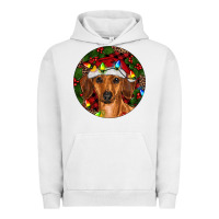 Pigment Lunar Rock Christmas Dachshund Urban Hoodie - RanaPortraitStore