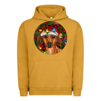 Pigment Peanut Butter Christmas Dachshund Urban Hoodie - RanaPortraitStore