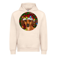 Sandshell Christmas Dachshund Urban Hoodie - RanaPortraitStore