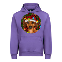 Tulip Christmas Dachshund Urban Hoodie - RanaPortraitStore