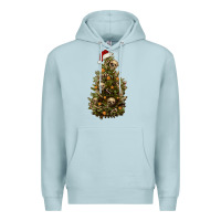 Blue Mist Skeleton merry christmas tree Premium Hoodie - RanaPortraitStore