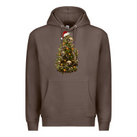Coffee Skeleton merry christmas tree Premium Hoodie - RanaPortraitStore
