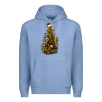 Colony Blue Skeleton merry christmas tree Premium Hoodie - RanaPortraitStore