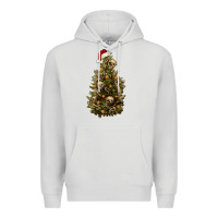 Dove Grey Skeleton merry christmas tree Premium Hoodie - RanaPortraitStore