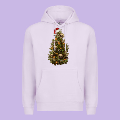 Skeleton Merry Christmas Tree Premium Hoodie Designed By Ranaportraitstore