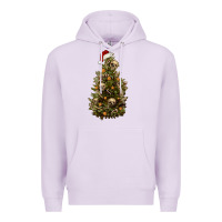 Lilac Skeleton merry christmas tree Premium Hoodie - RanaPortraitStore