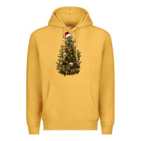 Mustard Skeleton merry christmas tree Premium Hoodie - RanaPortraitStore