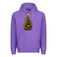 Purple Skeleton merry christmas tree Premium Hoodie - RanaPortraitStore