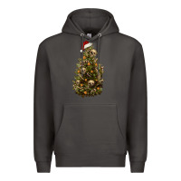 Smoke Skeleton merry christmas tree Premium Hoodie - RanaPortraitStore
