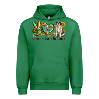 Emerald peace love st. bernard Urban Hoodie - texasbilliewilder