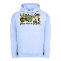 Pigment Grape Ice peace love st. bernard Urban Hoodie - texasbilliewilder